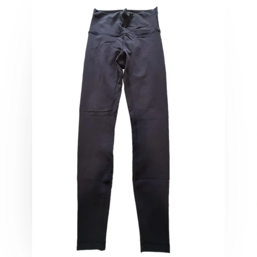Lululemon Wunder Train High Rise Tight 28” inseam Black Size 6 PAINT SPOT FLAW - Picture 1 of 10